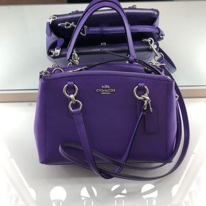 MINI CHRISTIE CARRYALL IN CROSSGRAIN LEATHER (COACH F36704)